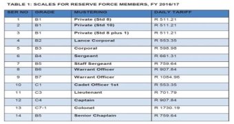How much do Sandf soldiers earn?