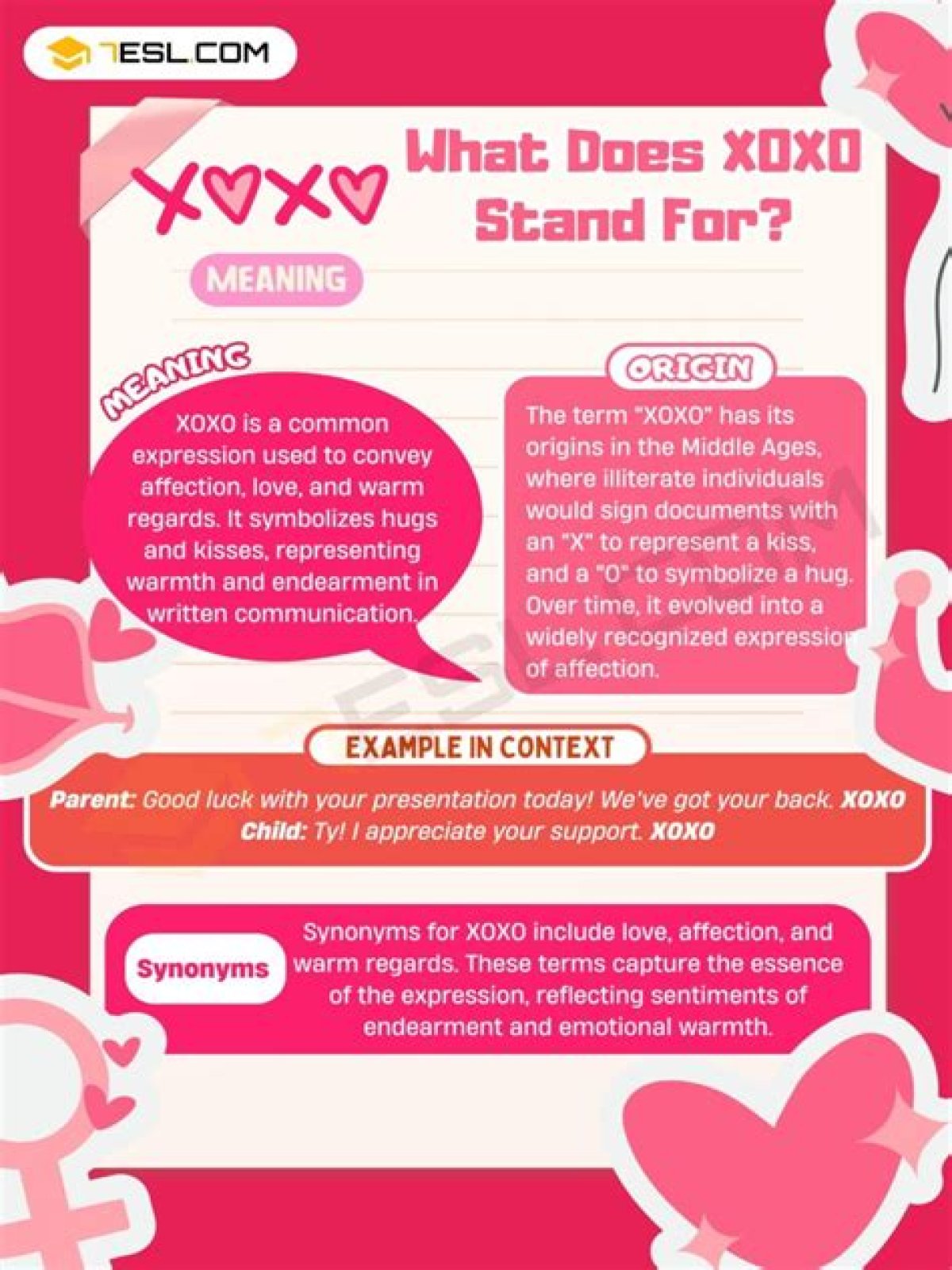 what xoxo means