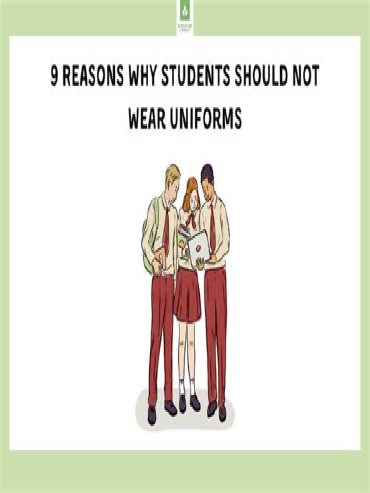 why students should not wear uniforms